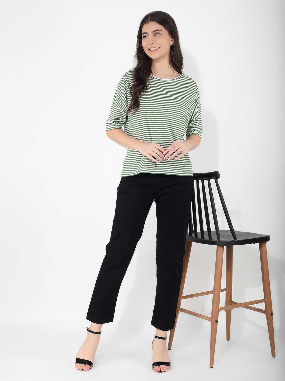 Numero Uno Women Striped White Top